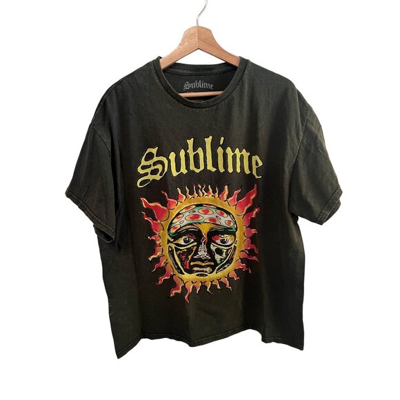 Sublime 40oz To Freedom Band Tee Black Graphic T-Shirt Men's Size L - Picture 1 of 3